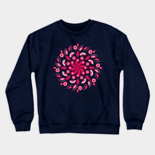 Raspberry pink mandala Crewneck Sweatshirt